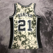 Spurs #21 Tim Duncan Camo Mitchell & Ness 2