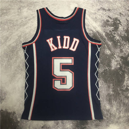 Jason Kidd #5 Nets Jersey Back