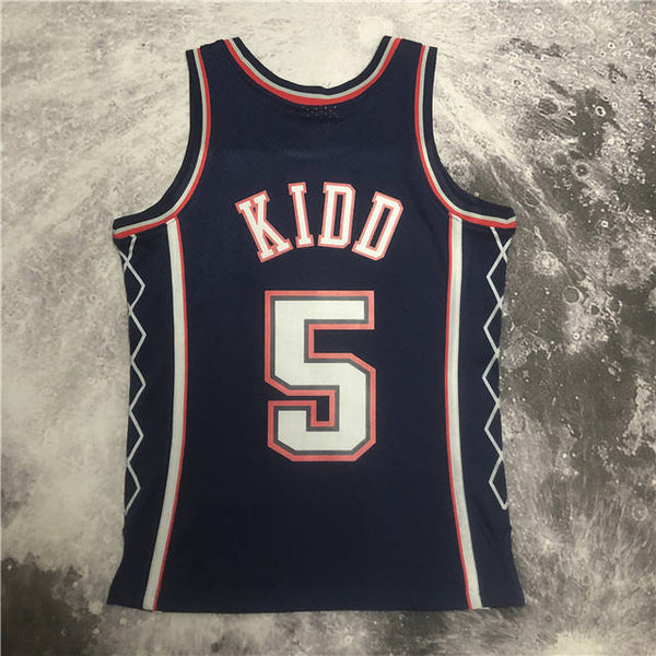 Jason Kidd #5 Nets Jersey Back