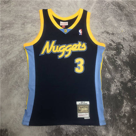 Allen Iverson #3 Nuggets Jersey Back